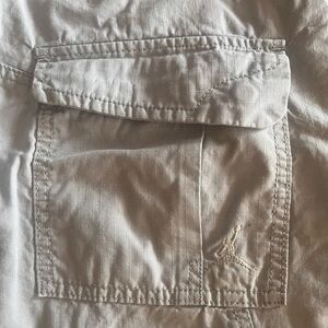 Gray Jordan shorts with Embroidered Logo